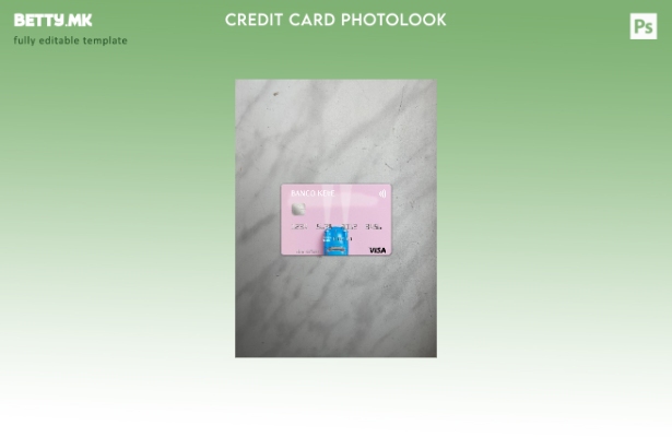 модерен стил Angola Banco Keve виза картичка photolook пред шаблон